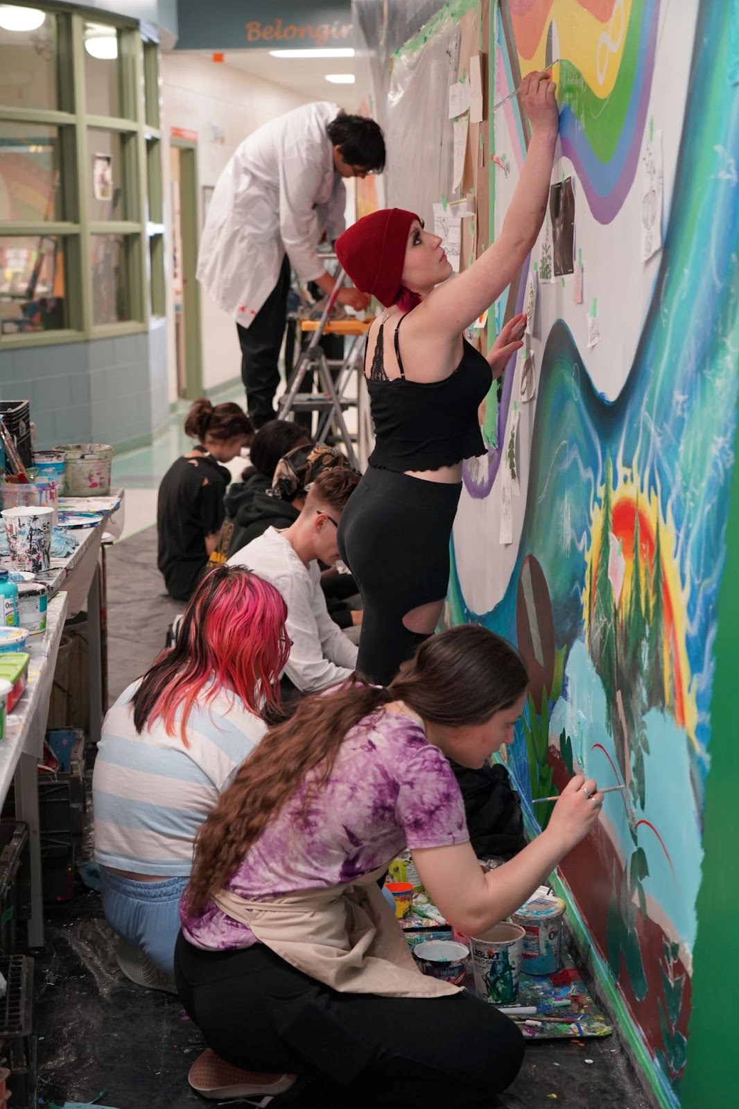 Student-designed mural unveiled at Argyle Alternative High School