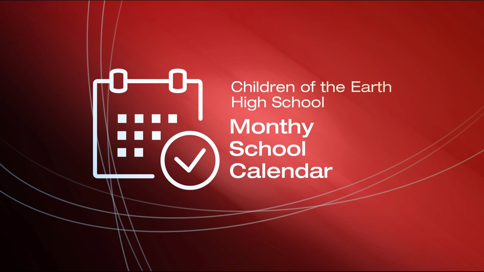 Monthly School Calendars 