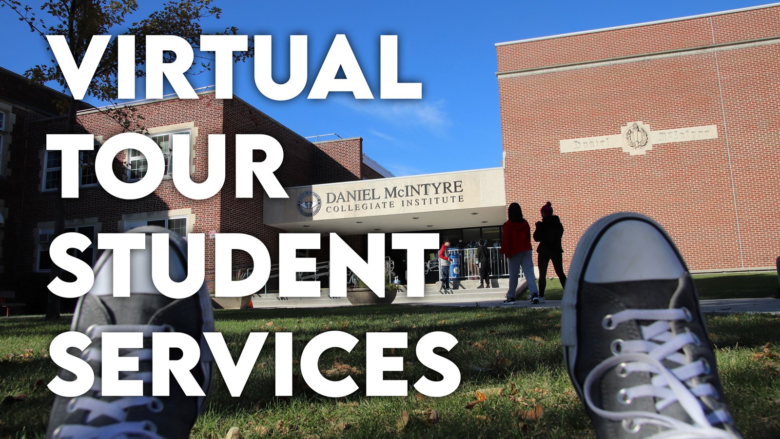 Virtual Tour Student Services. Students entering the school