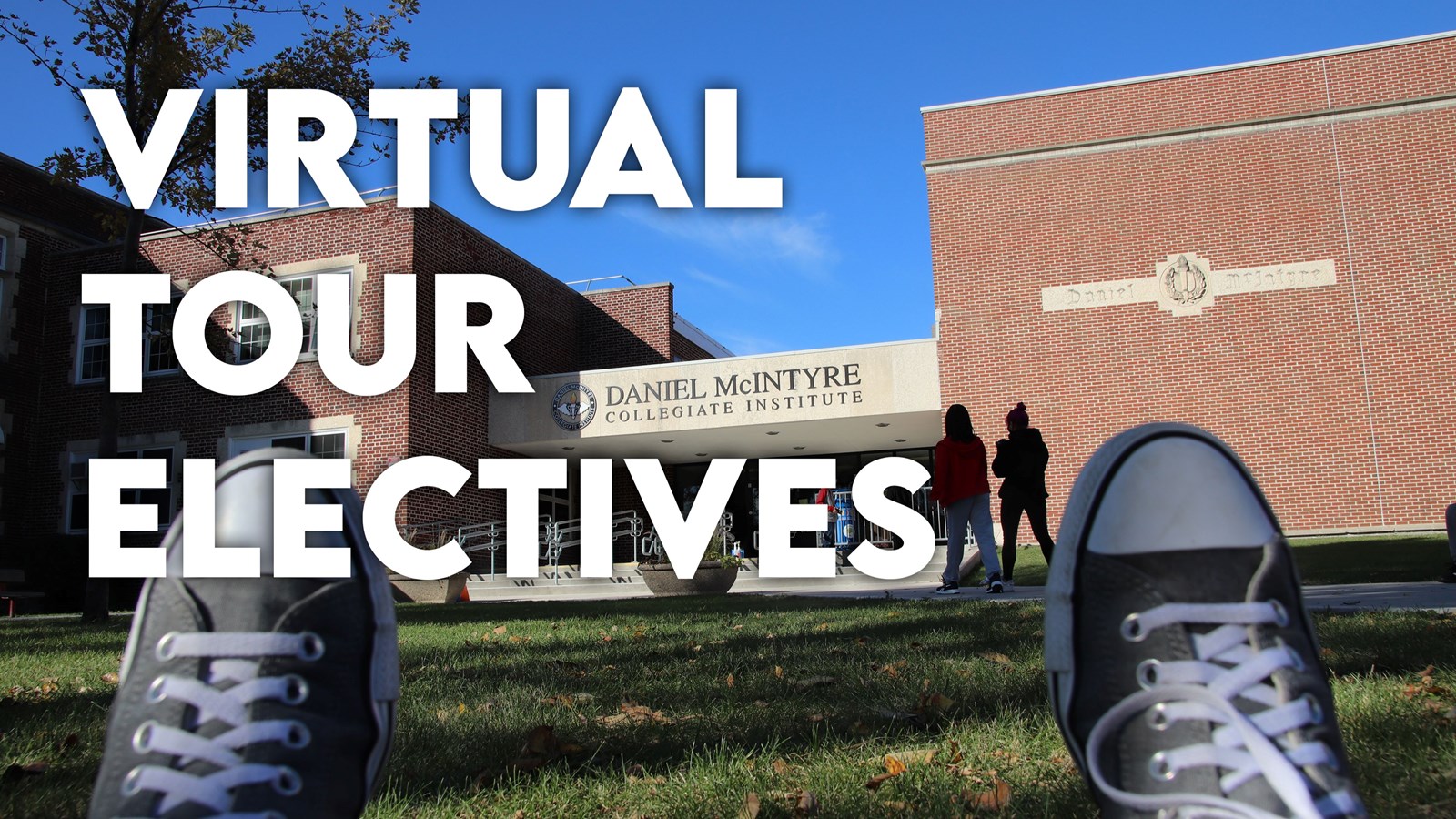 Virtual Tour Electives Students entering school.