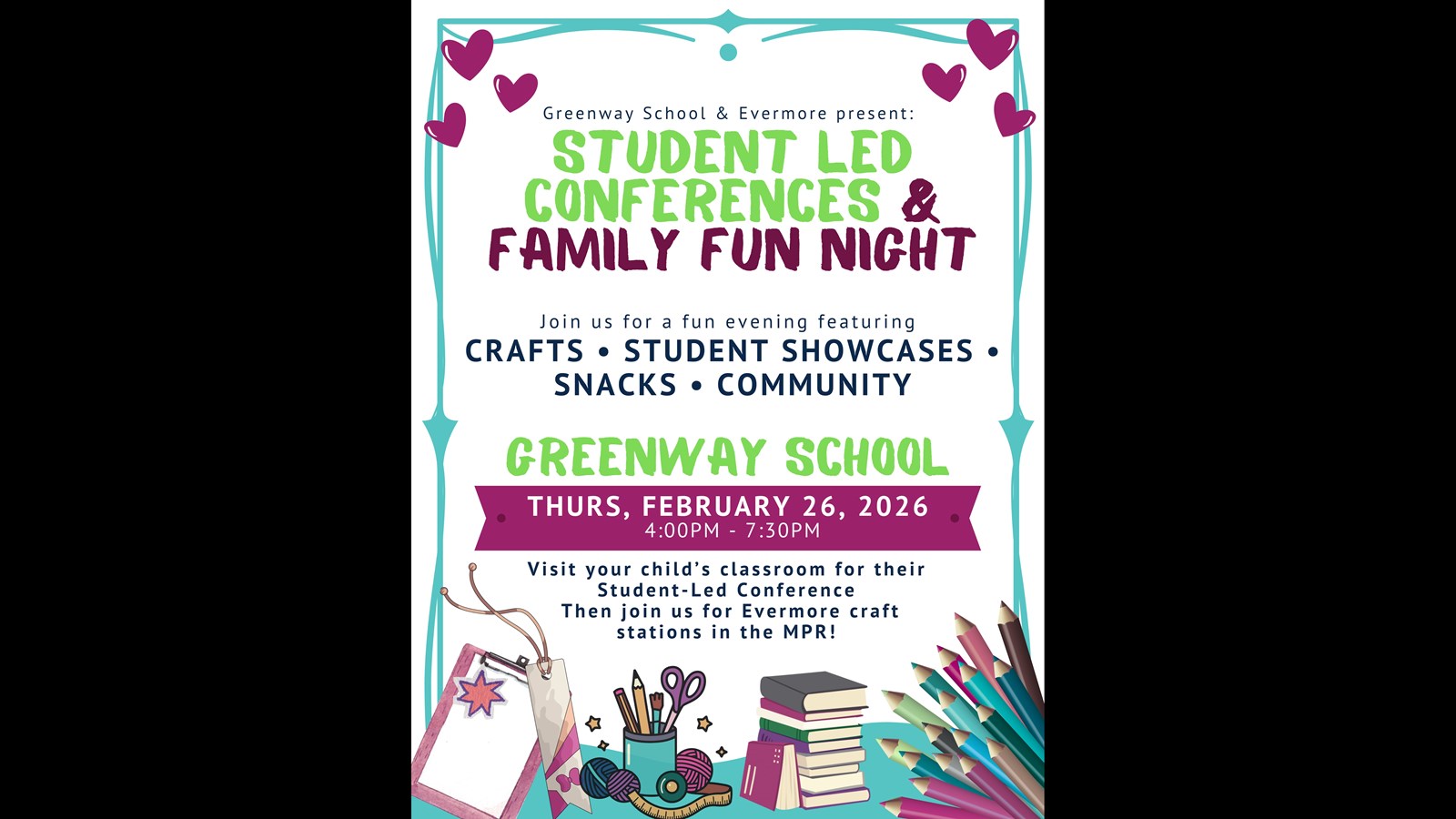 Student Leds and Family Fun Night