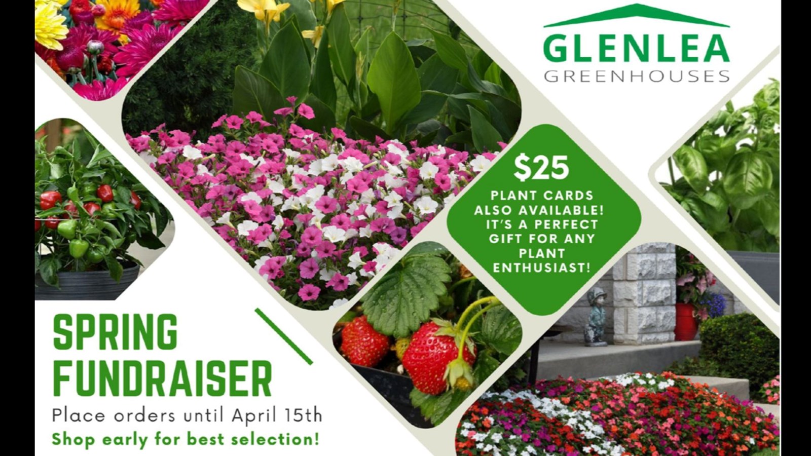 GLENLEA GREENHOUSES - RSPC 2025 SPRING FUNDRAISER