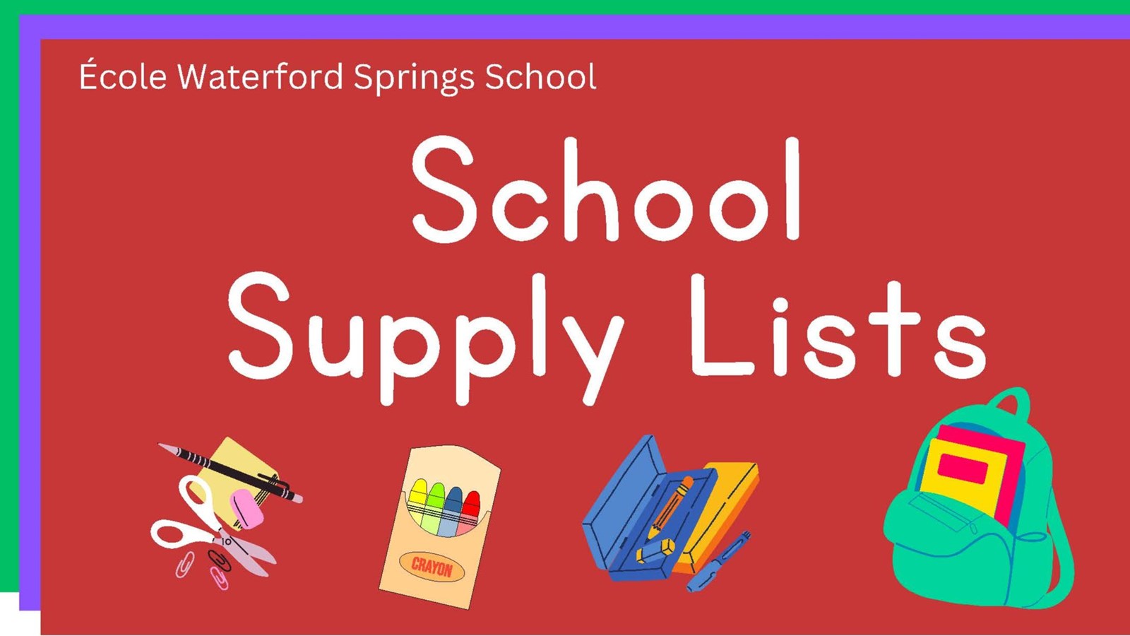 School Supply Lists