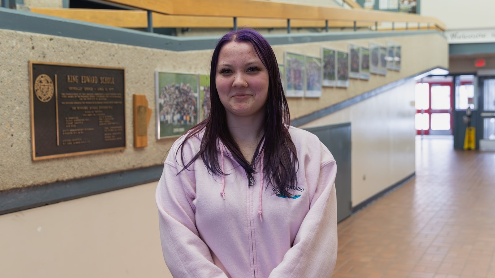 Kiara Blyth-Azure volunteer at King Edward School