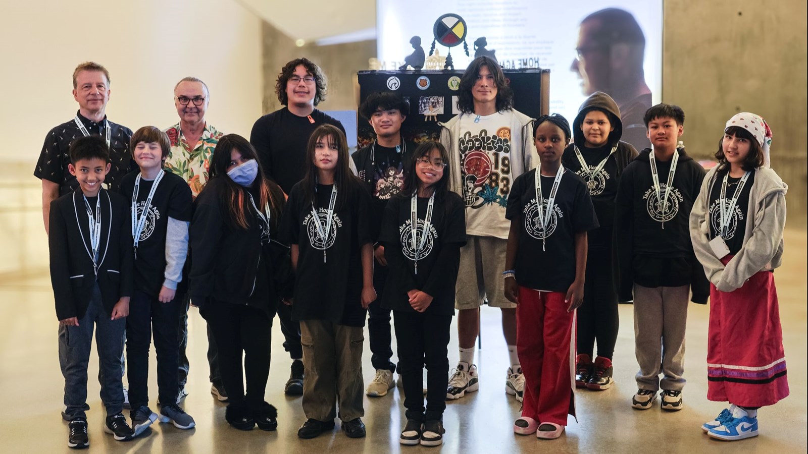 Strathcona students with Tec Voc Music students
