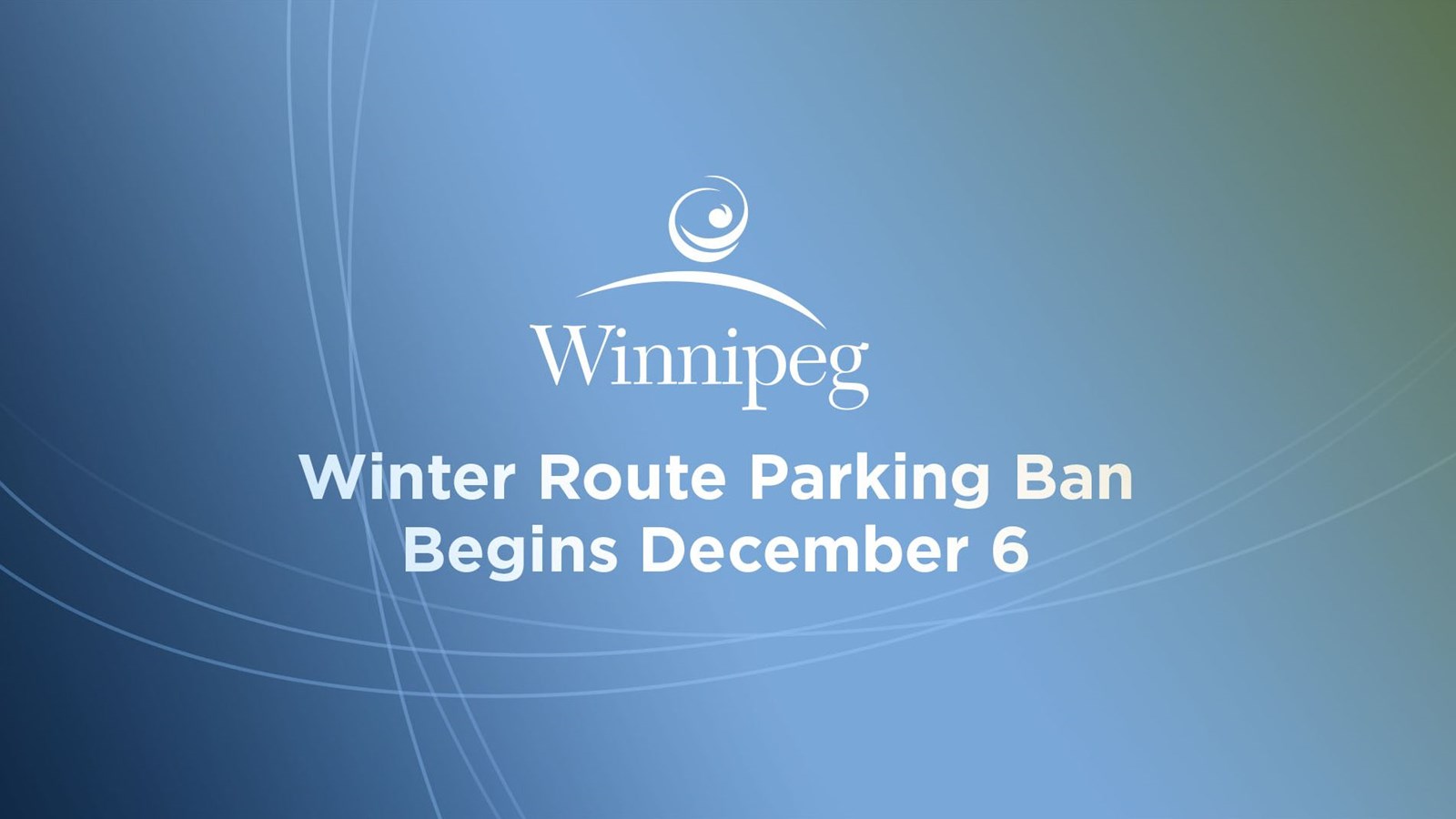 City of Winnipeg Parking Ban