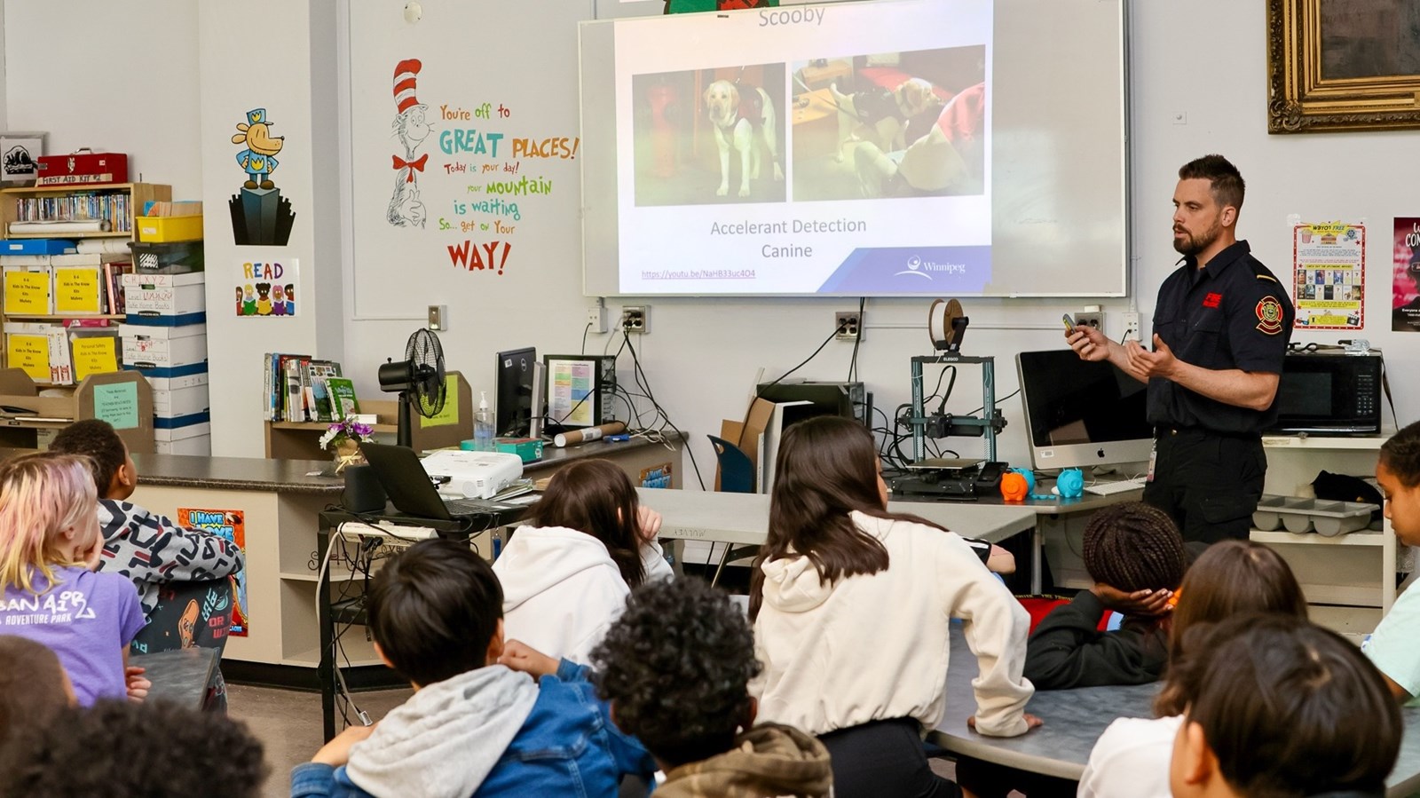 Justin Kutzak shared the important work done by firefighters and paramedics and how to act in emergency situations,