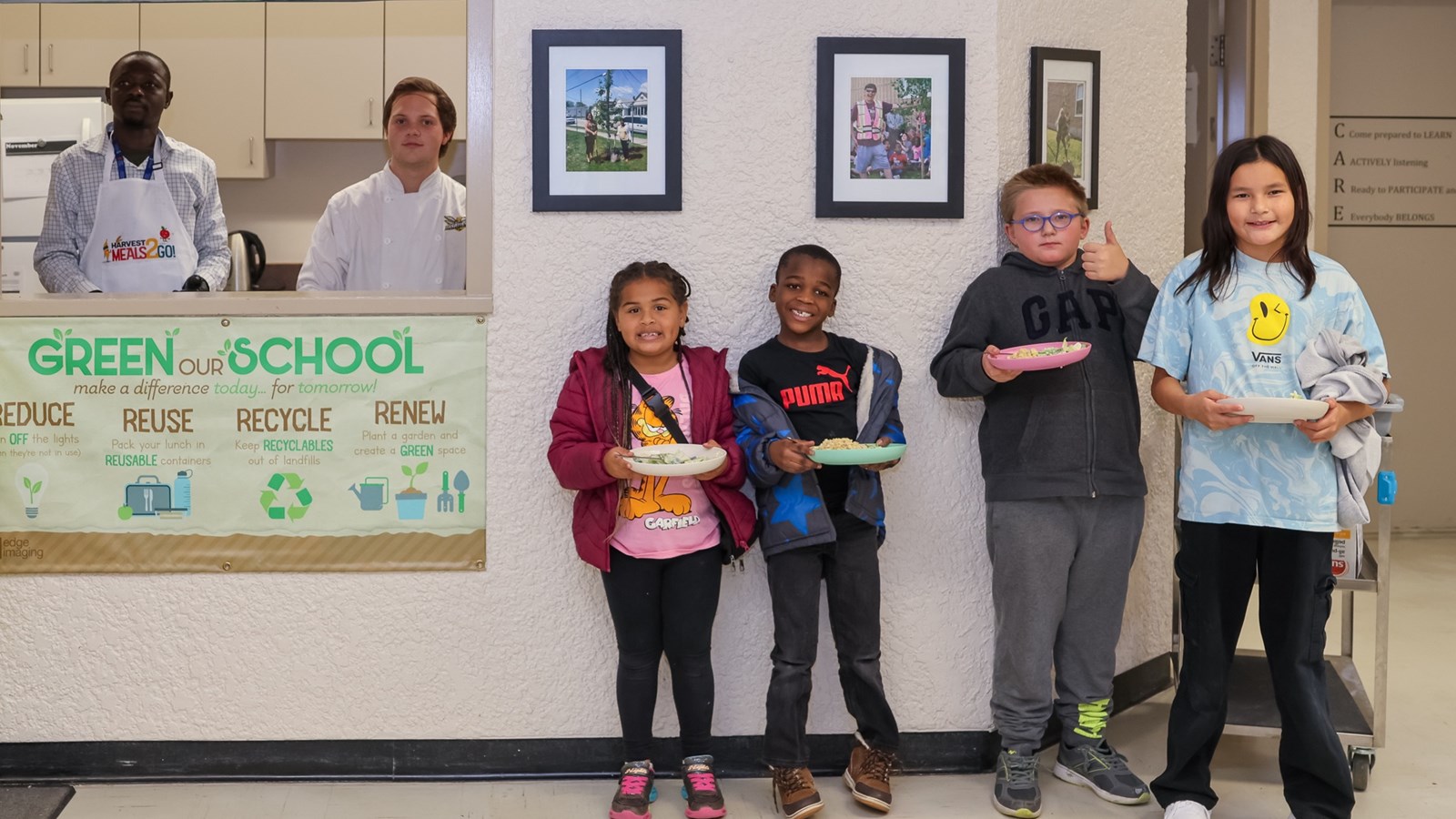 Pinkham students excited to get lunch through the school's lunch program
