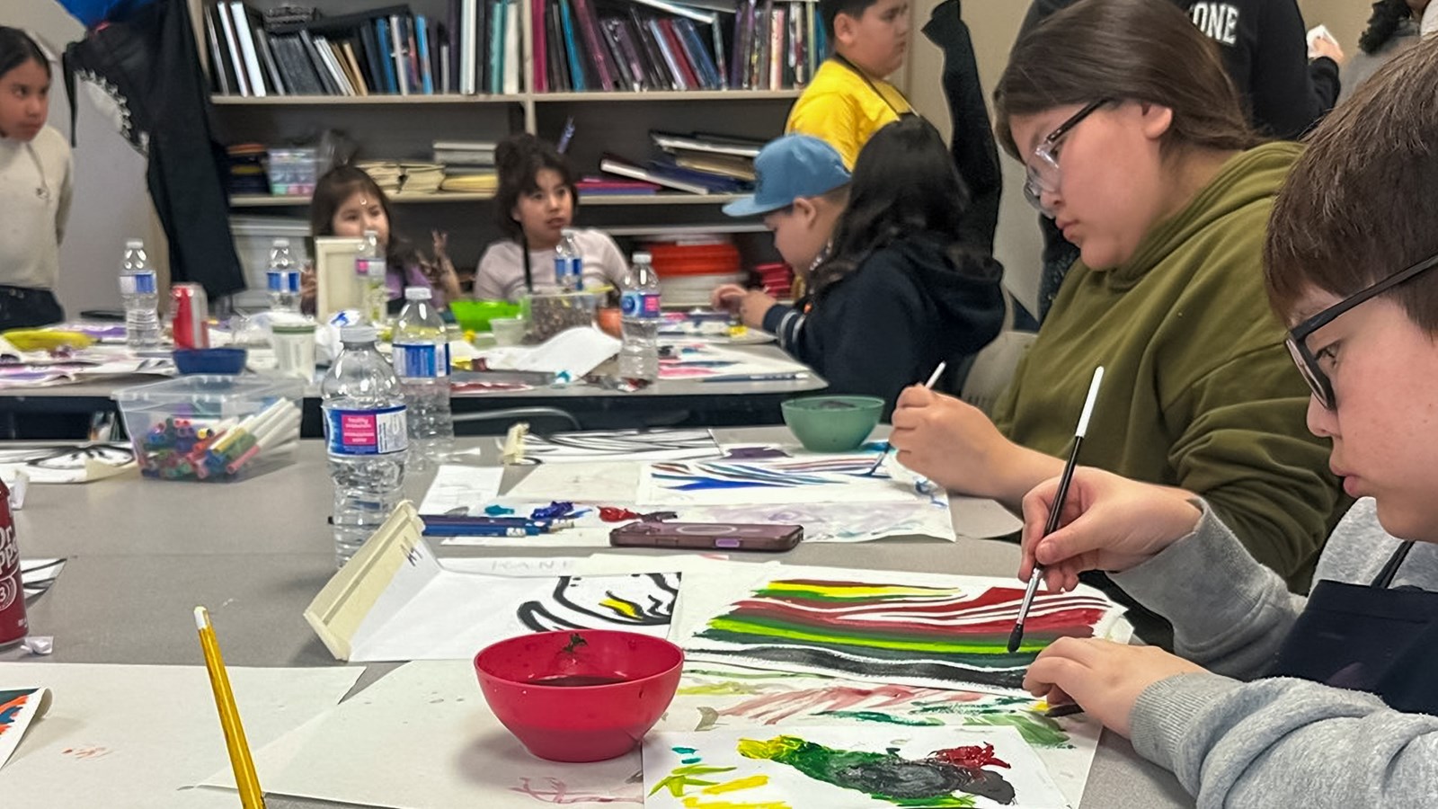 Cross Lake Students at Winnipeg School Division Art Community Party Cross Lake Students at Winnipeg School Division Art Community Party