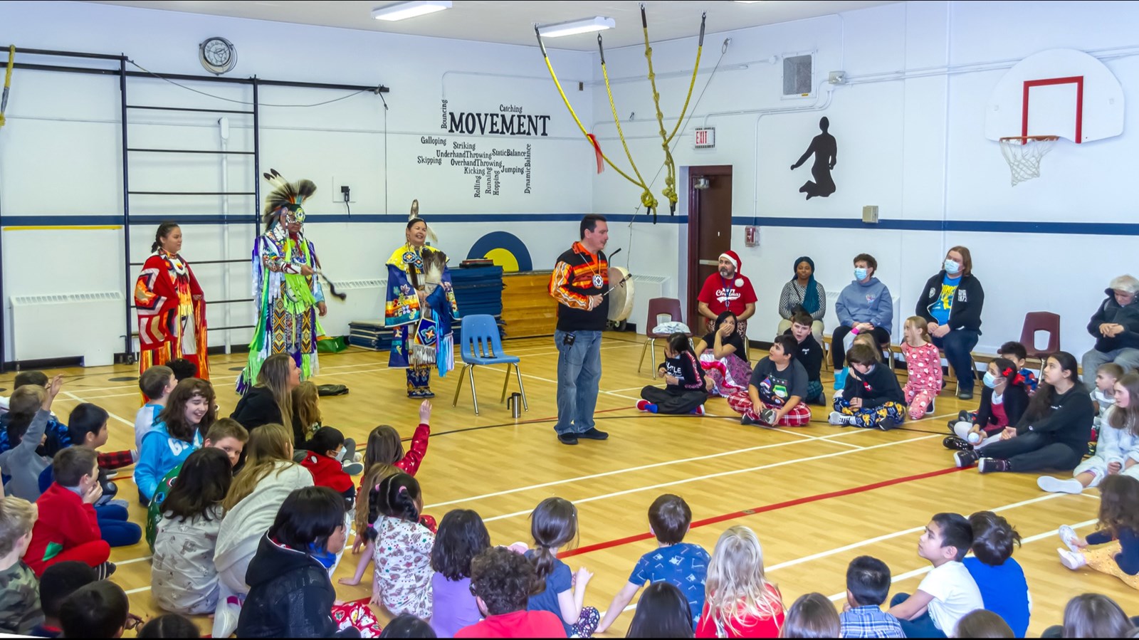 Ray Coco Stevenson encouraged students to ask questions after the dance performances and he then answered them in depth.