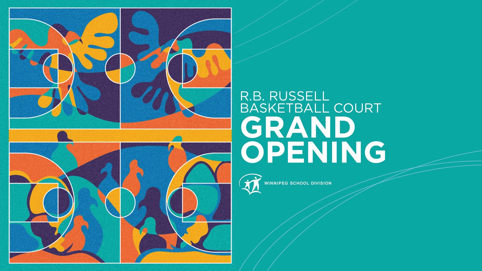 rb Russell basketball court grand opening