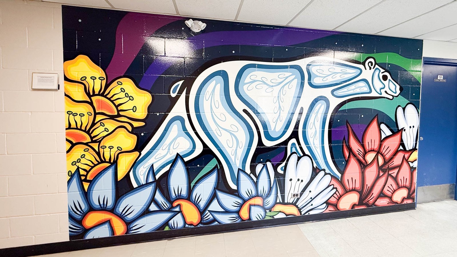 Waabishkaa-Makwa Art Mural Cinthya Flett