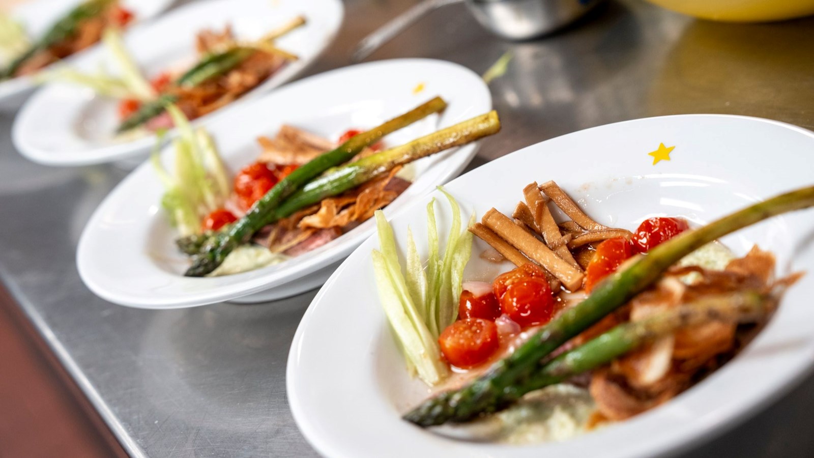 The final dish that won students the national award at the Canadian culinary contest.