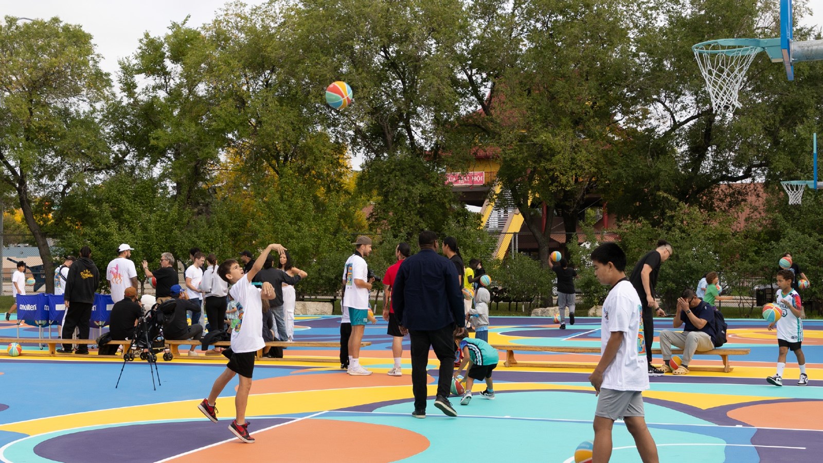 The new court at RB Russell Vocational High School